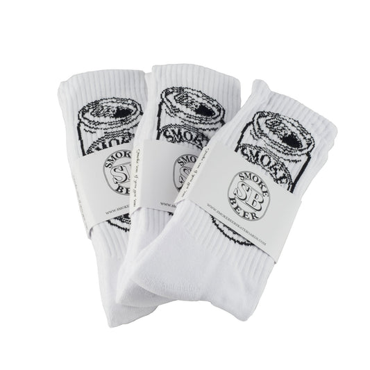 Can Logo Socks - WHITE